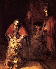 Rembrandt - The Return of the Prodigal Son painting